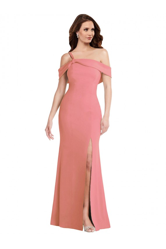 Long Hot Pink Sleeveless Trumpet Low Back Semi Formal Evening Dress / Prom Dress / Bridesmaid Dress Canberra