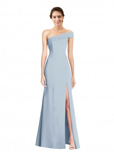 Long Light Sky Blue Sleeveless Trumpet Stretch Crepe Formal Evening Gown / Prom Dress / Bridesmaid Dress Canberra