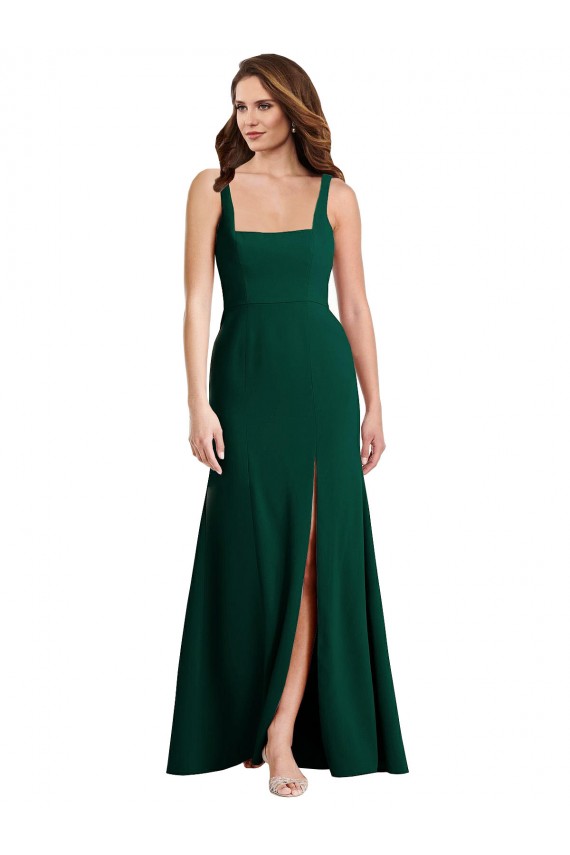 Long Midnight Green Sleeveless Trumpet Semi Formal Evening Dress / Prom Dress / Bridesmaid Dress Canberra