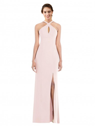 Long Pink Sleeveless Trumpet Low Back Formal Evening Gown / Prom Dress / Bridesmaid Dress Canberra