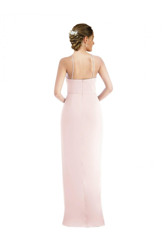 Long Pink Sleeveless Trumpet Semi Formal Evening Dress / Prom Dress / Bridesmaid Dress Canberra