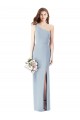 Long Light Sky Blue Sleeveless Trumpet Front Slit Semi Formal Evening Dress / Prom Dress / Bridesmaid Dress Canberra