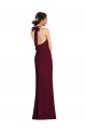 Long Burgundy Gold Sleeveless Trumpet Open Back Semi Formal Evening Dress / Prom Dress / Bridesmaid Dress Canberra