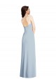 Long Light Sky Blue Sleeveless A-Line Low Back Formal Evening Gown / Prom Dress / Bridesmaid Dress Canberra