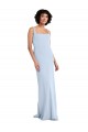 Long Light Sky Blue Sleeveless Sheath Prom Dress / Bridesmaid Dress Canberra