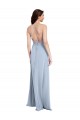 Long Light Sky Blue Sleeveless Sheath Open Back Side Slit Formal Evening Gown / Prom Dress / Bridesmaid Dress Canberra