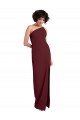 Long Burgundy Gold Sleeveless Sheath Daring Slit Formal Evening Gown / Prom Dress / Bridesmaid Dress Canberra