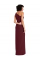 Long Burgundy Gold Sleeveless Sheath Daring Slit Formal Evening Gown / Prom Dress / Bridesmaid Dress Canberra