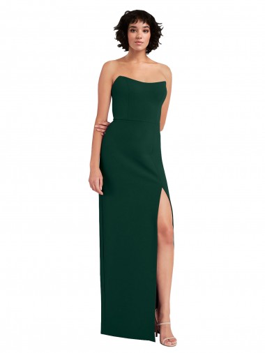 Long Midnight Green Sleeveless Sheath Low Back Formal Evening Gown / Prom Dress / Bridesmaid Dress Canberra