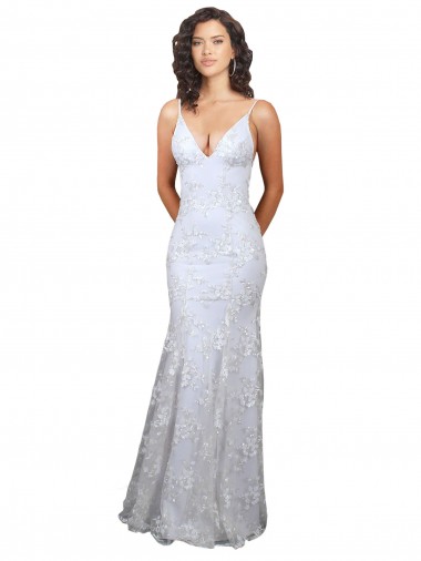 Long White Sleeveless Mermaid Open Back Formal Evening Gown / Prom Dress / Bridesmaid Dress Canberra