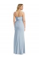 Long Light Sky Blue Sleeveless Trumpet Low Back Semi Formal Evening Dress / Prom Dress / Bridesmaid Dress Canberra