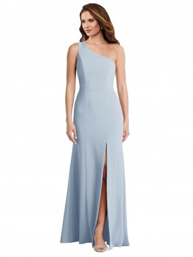 Long Light Sky Blue Sleeveless Trumpet Formal Evening Gown / Prom Dress / Bridesmaid Dress Canberra