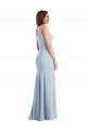 Long Light Sky Blue Sleeveless Trumpet Formal Evening Gown / Prom Dress / Bridesmaid Dress Canberra