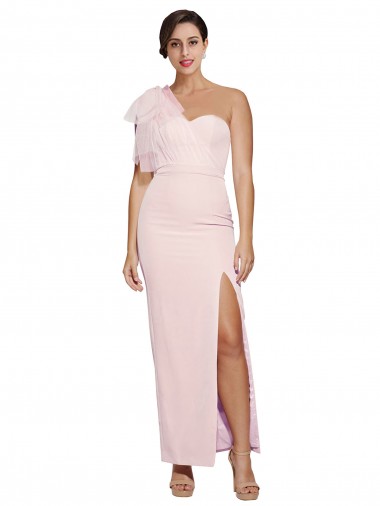 Long Pink Sleeveless Sheath Low Back Stretch Crepe Formal Evening Gown / Prom Dress / Bridesmaid Dress Canberra