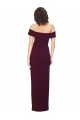 Long Burgundy Gold Sleeveless Sheath Low Back Formal Evening Gown / Prom Dress / Bridesmaid Dress Canberra