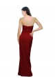 Long Burgundy Sleeveless Sheath Low Back Bridesmaid Dress / Evening Dress Canberra