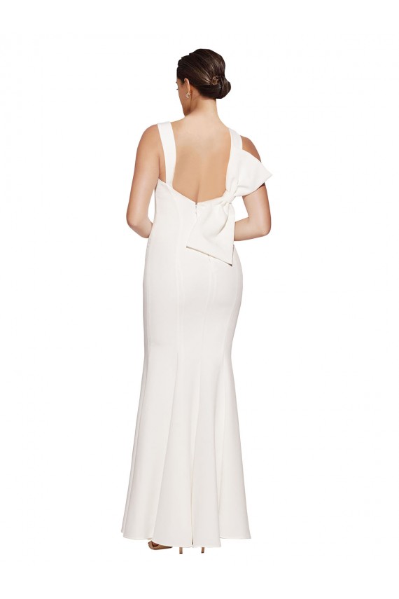 Long Ivory Sleeveless Sheath Low Back Formal Evening Gown / Prom Dress / Bridesmaid Dress Canberra