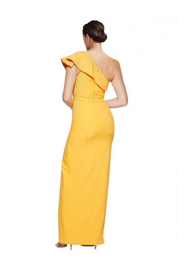 Long Saffron Sleeveless Sheath Formal Evening Gown / Prom Dress / Bridesmaid Dress Canberra