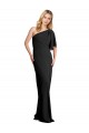 Long Black Flutter Sleeves Sheath Formal Evening Gown / Prom Dress / Bridesmaid Dress Canberra