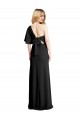 Long Black Flutter Sleeves Sheath Formal Evening Gown / Prom Dress / Bridesmaid Dress Canberra