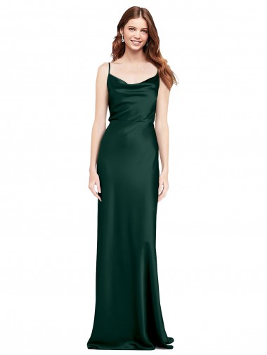 Long Hunter Sleeveless Sheath V-Back Black Tie Evening Gown / Prom Dress / Bridesmaid Dress Canberra