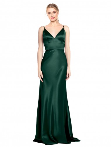 Long Hunter Sleeveless Sheath V-Back Formal Evening Gown / Prom Dress / Bridesmaid Dress Canberra