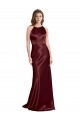 Long Burgundy Gold Sleeveless A-Line Formal Evening Gown / Prom Dress / Bridesmaid Dress Canberra