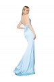 Long Light Sky Blue Sleeveless Mermaid High Slit Formal Evening Gown / Prom Dress / Bridesmaid Dress Canberra