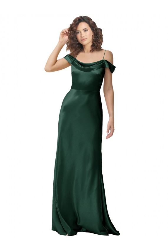 Long Hunter Sleeveless A-Line V-Back Formal Evening Gown / Prom Dress / Bridesmaid Dress Canberra