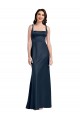 Long Dark Navy Sleeveless A-Line Low Back Formal Evening Gown / Prom Dress / Bridesmaid Dress Canberra