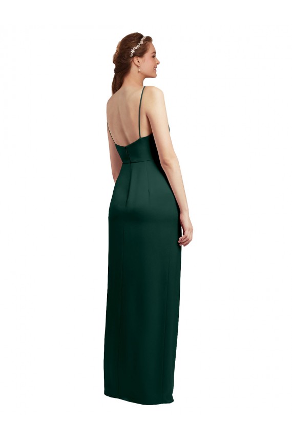 Long Hunter Sleeveless Column Low Back Formal Evening Gown / Prom Dress / Bridesmaid Dress Canberra