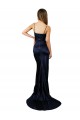 Long Dark Navy Sleeveless Mermaid High Slit Formal Evening Gown / Prom Dress / Bridesmaid Dress Canberra