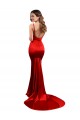 Long Red Sleeveless Mermaid Low Back Evening Dress / Bridesmaid Dress Canberra