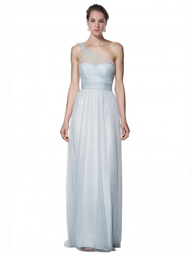 Long Mist Sleeveless A-Line Bridesmaid Dress Canberra