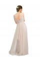 Long Pink Sleeveless A-Line Open Back Tulle Semi Formal Evening Dress / Bridesmaid Dress Canberra