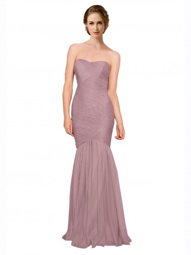 Long Sleeveless Mermaid Bridesmaid Dress Canberra