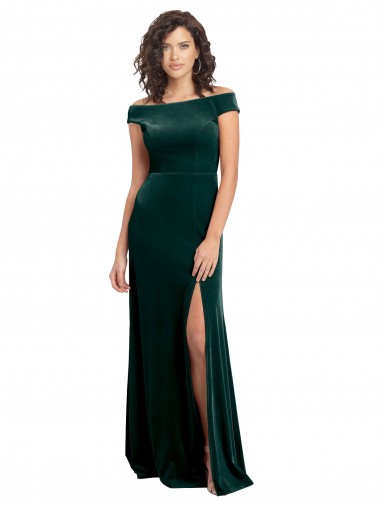 Long Dark Green Cap Sleeves A-Line Formal Evening Gown / Prom Dress / Bridesmaid Dress Canberra