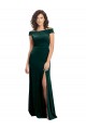 Long Dark Green Cap Sleeves A-Line Formal Evening Gown / Prom Dress / Bridesmaid Dress Canberra