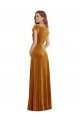 Long Gold Cap Sleeves Sheath Formal Evening Gown / Prom Dress / Bridesmaid Dress Canberra