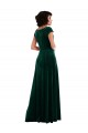 Long Dark Green Cap Sleeves A-Line Black Tie Evening Gown / Prom Dress / Bridesmaid Dress Canberra