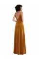 Long Gold Sleeveless Trumpet V-Back Semi Formal Evening Dress / Prom Dress / Bridesmaid Dress Canberra