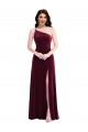 Long Burgundy Sleeveless Trumpet Black Tie Evening Gown / Prom Dress / Bridesmaid Dress Canberra