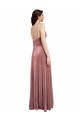 Long Cinnamon Rose Sleeveless A-Line Low Back Formal Evening Gown / Prom Dress / Bridesmaid Dress Canberra