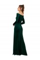 Long Dark Green Long Sleeves Sheath Formal Evening Gown / Prom Dress / Bridesmaid Dress Canberra