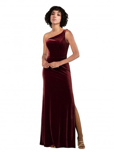 Long Burgundy Sleeveless Column Formal Evening Gown / Prom Dress / Bridesmaid Dress Canberra