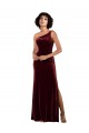 Long Burgundy Sleeveless Column Formal Evening Gown / Prom Dress / Bridesmaid Dress Canberra