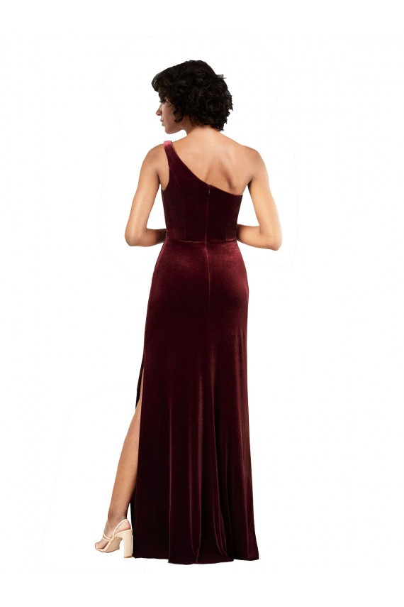 Long Burgundy Sleeveless Column Formal Evening Gown / Prom Dress / Bridesmaid Dress Canberra