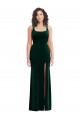 Long Dark Green Sleeveless Trumpet Semi Formal Evening Dress / Prom Dress / Bridesmaid Dress Canberra