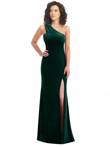 Long Dark Green Sleeveless Trumpet Black Tie Prom Dress / Bridesmaid Dress Canberra