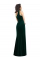 Long Dark Green Sleeveless Trumpet Black Tie Prom Dress / Bridesmaid Dress Canberra